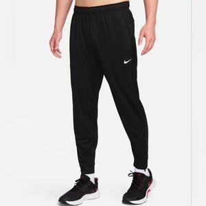 Nike Men's Black Joggers with White Swoosh
